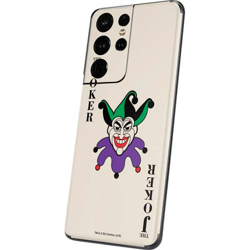 DC Comics The Joker Calling Card Galaxy S21 Ultra 5G Skin